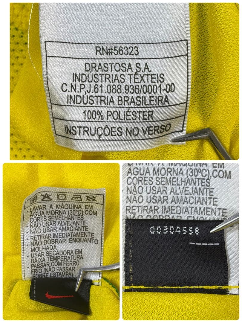 ナイキ ロナウジーニョ ブラジル代表 11 長袖 ユニフォーム 2002年 XL