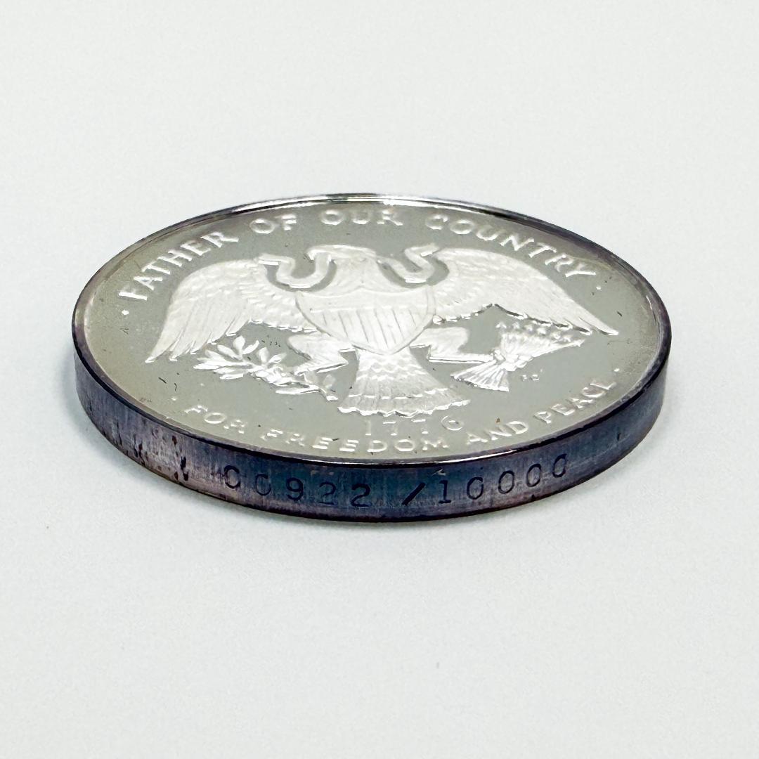【希少】ワシントン生誕250周年記念 純銀メダル シリアルあり