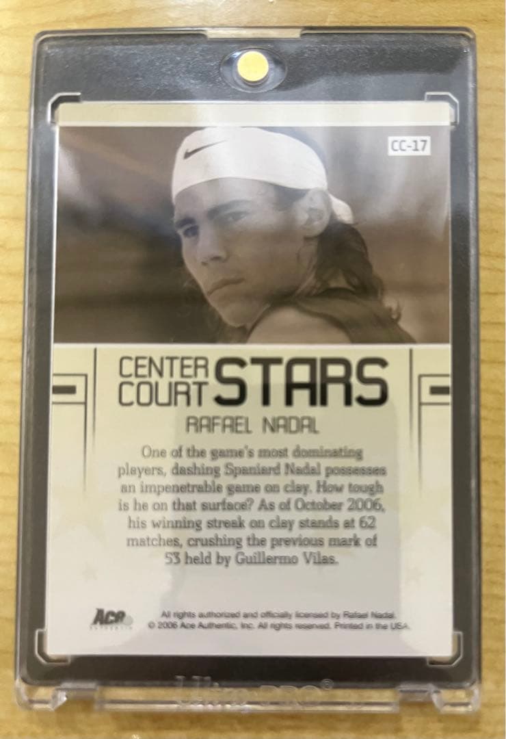 ラファエル・ナダル テニス 2006 ACE 直筆サインカード