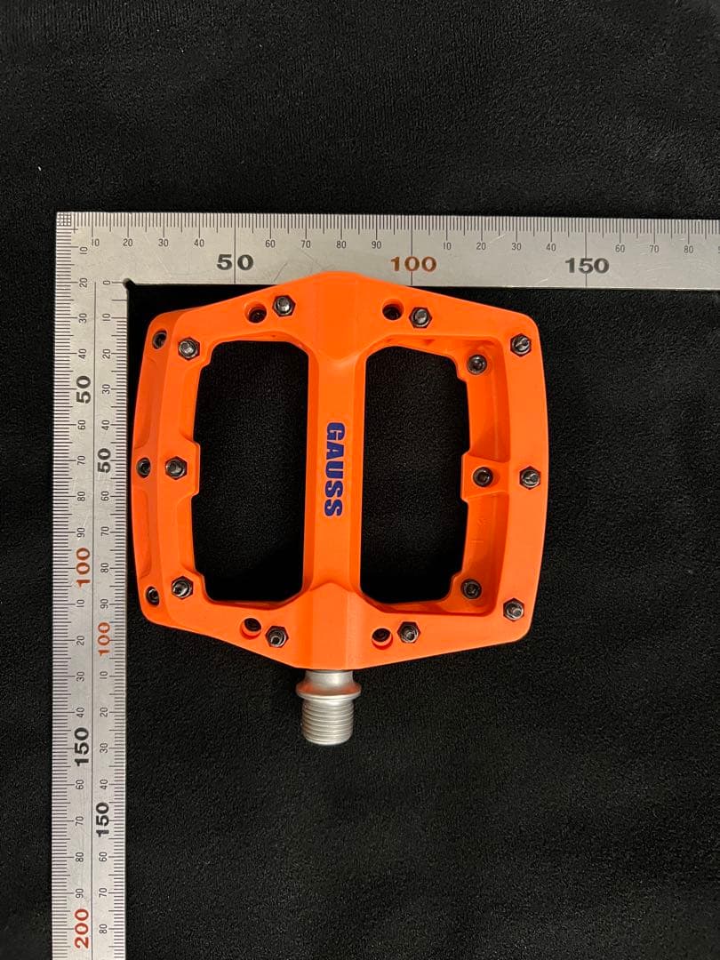 (絶版品)ミカシマMKS 三ヶ島フラットペダル GAUSS オレンジ