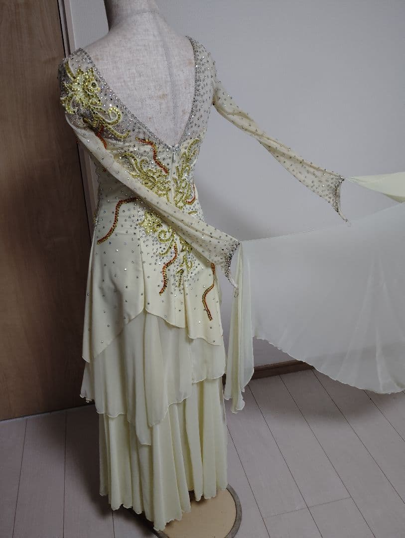 社交ダンススタンダード用ドレスM〜ML