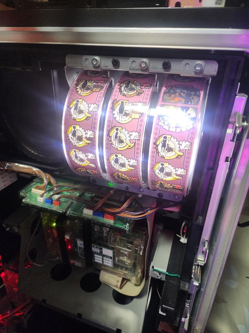 ぴ*ん様 5号機　パチスロ実機　ガールズ&パンツァー　不要機付