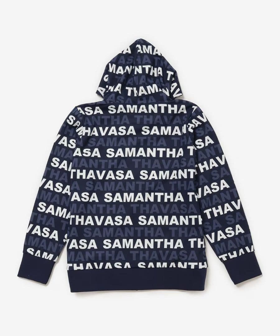 25%OFF　サマンサタバサ　総柄ロゴ　ゴルフパーカー　Ｌサイズ　ネイビー