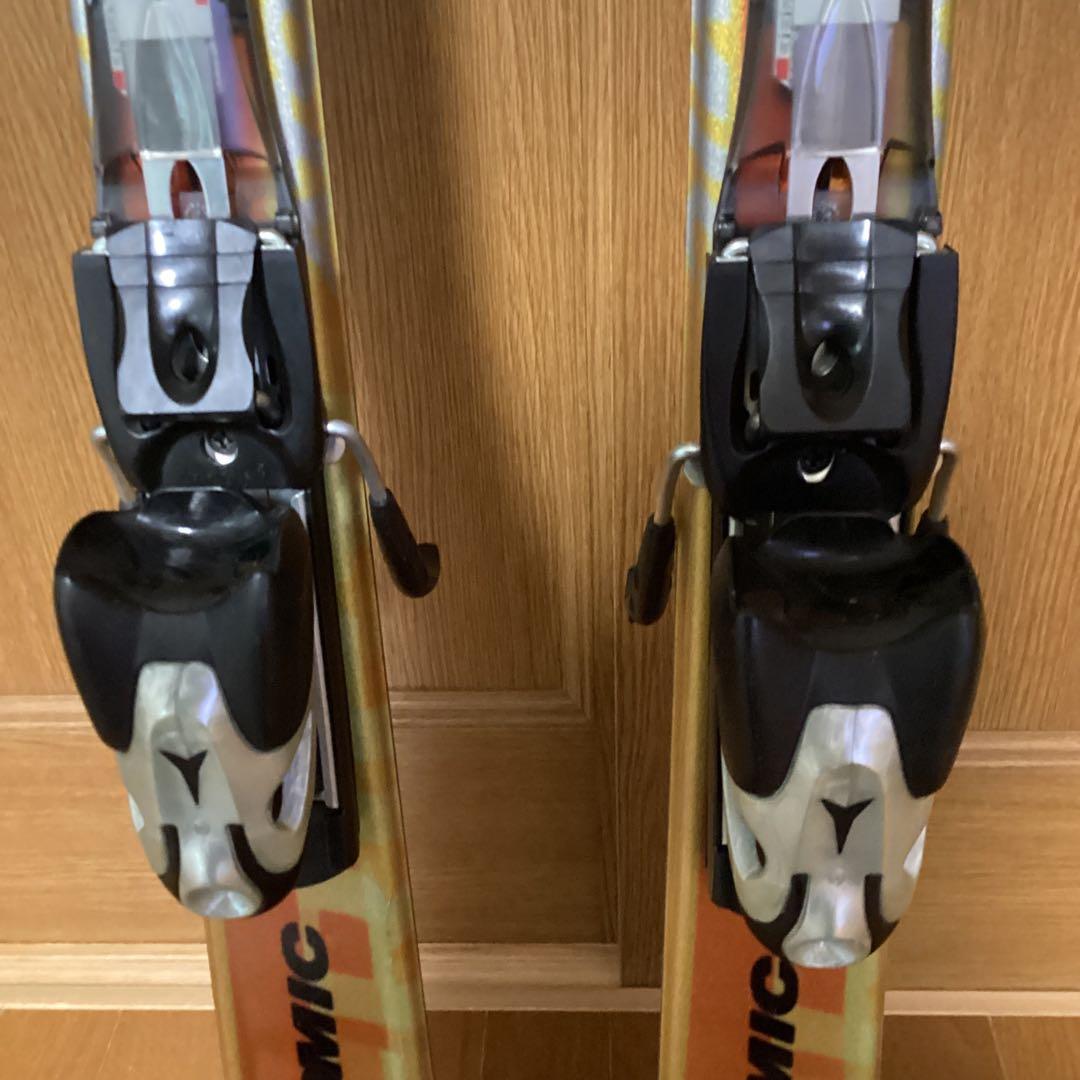 Atomicスキー板 ４点セット　オレンジ/イエロー