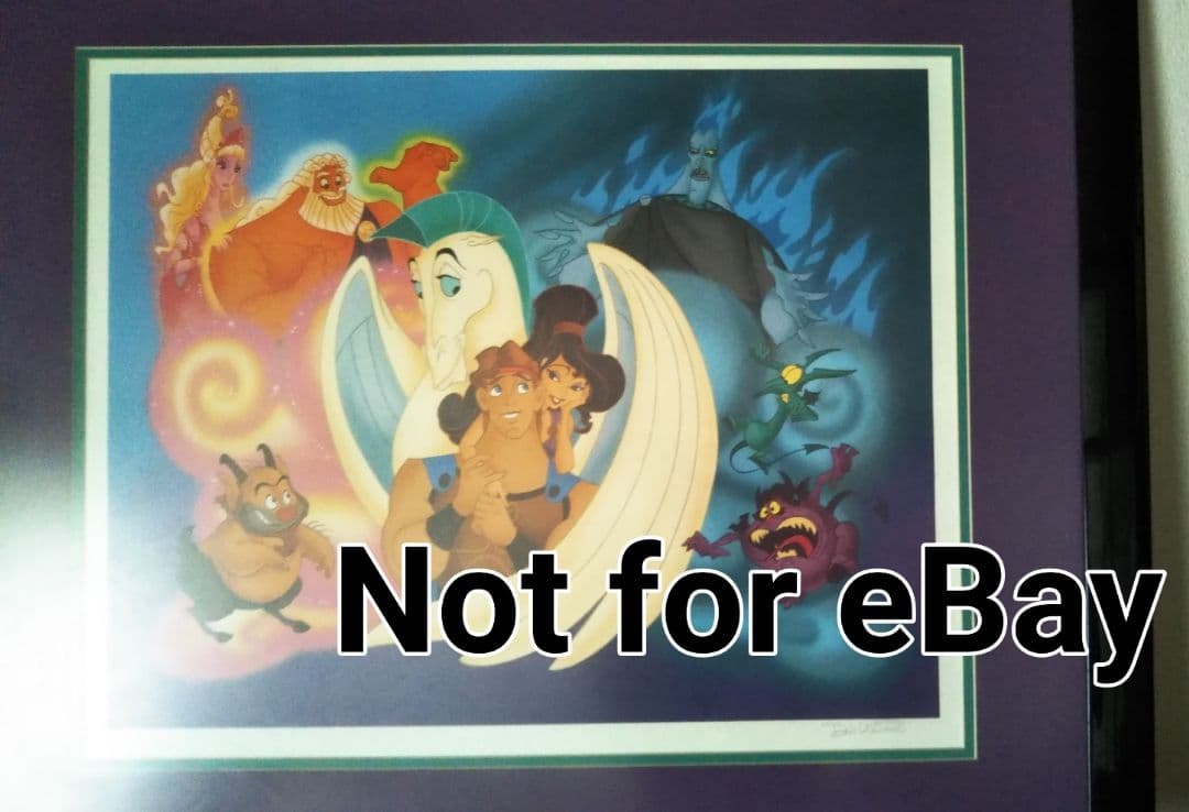 キャスト 限定 2000 ディズニー ヘラクレス ヴィランズ ハデス リトグラフ