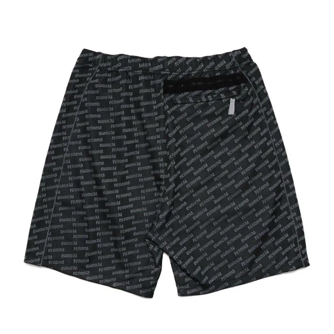 新品【renoma】レノマ　ゴルフ　ジャガード　ハーフパンツ　XL ブラック