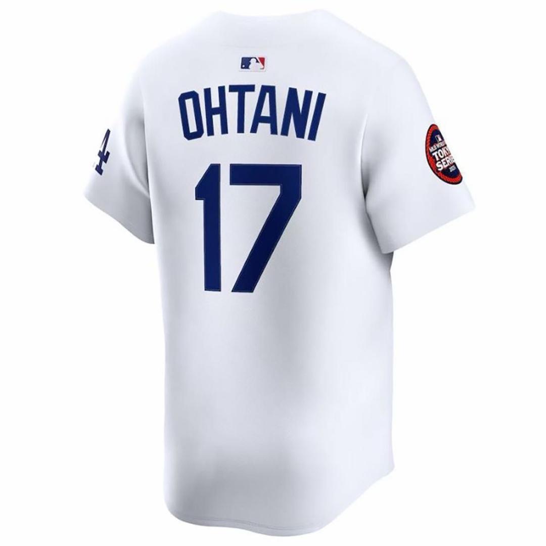 大谷翔平ドジャース東京開幕戦記念ホームNIKELIMITEジャージ♯34パッチ付