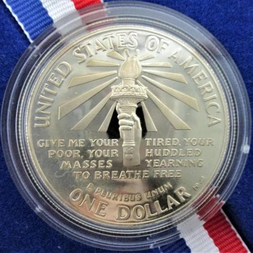 アメリカ合衆国造幣局　1986年リバティ １ドル プルーフ銀貨 自由の女神