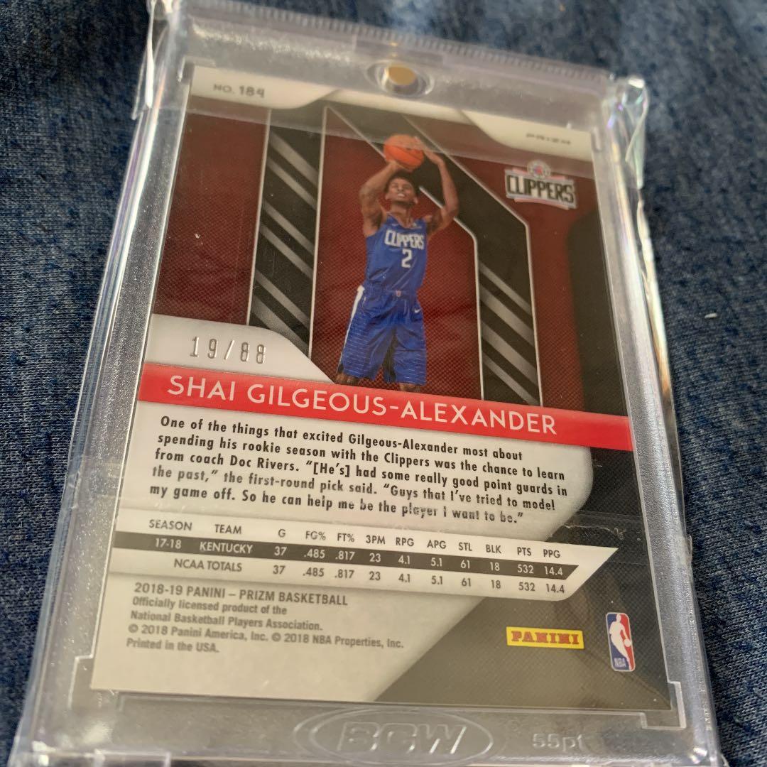 スポーツ選手 Shai Gilgeous-Alexander Prizm Choice RC
