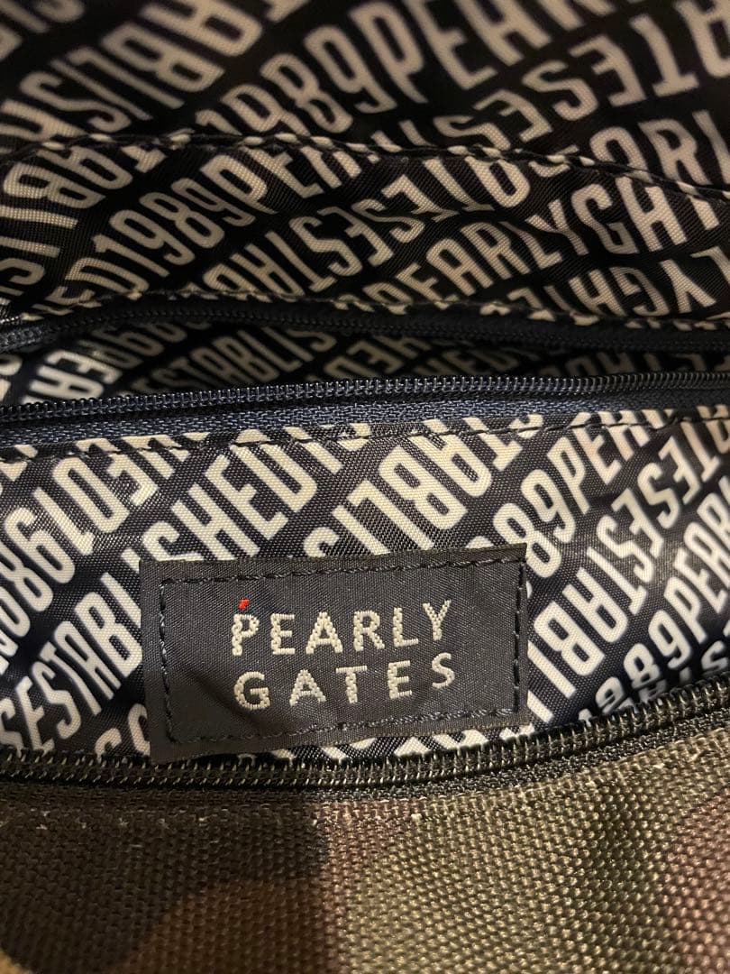美品　大人気　PEARLY GATES カモフラ　カートバッグ