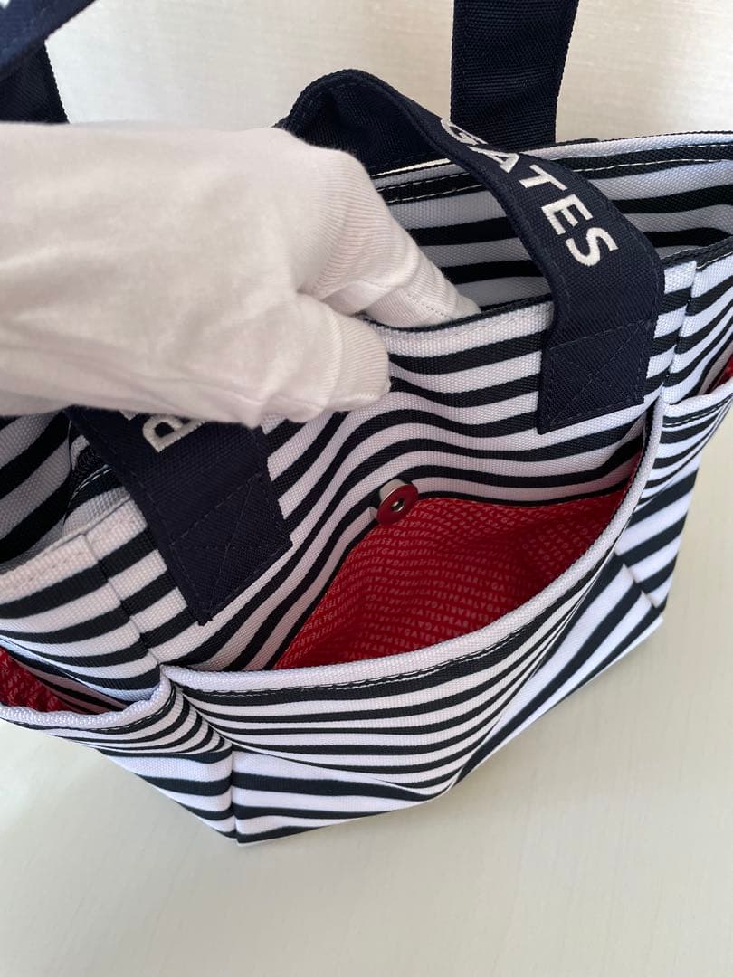 PEARLY GATES ストライプ ゴルフバッグ