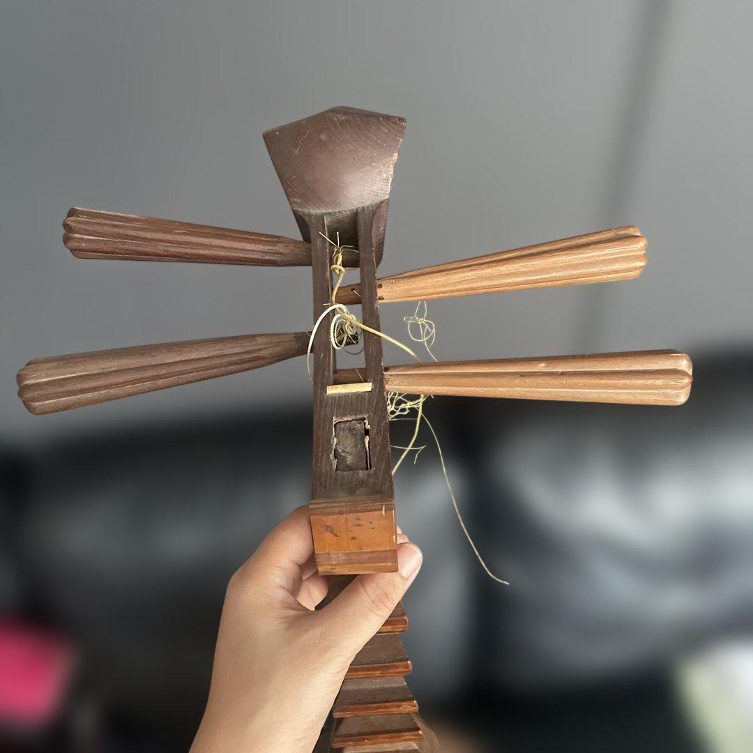 【希少】 筑前琵琶 四弦五柱 撥付 高級 レトロ 和楽器　名あり初代橘旭翁認定