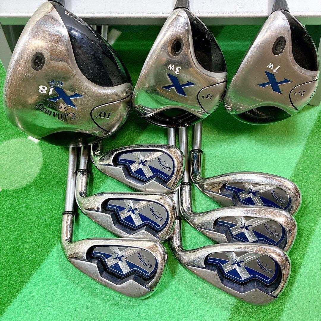 Callaway X-18 メンズゴルフクラブセット 9本 フレックスSR〜S