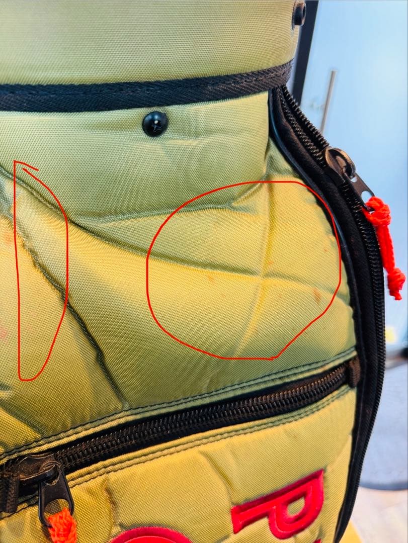 【廃盤】パーリーゲイツ キャディバッグ カーキ ヴィンテージ