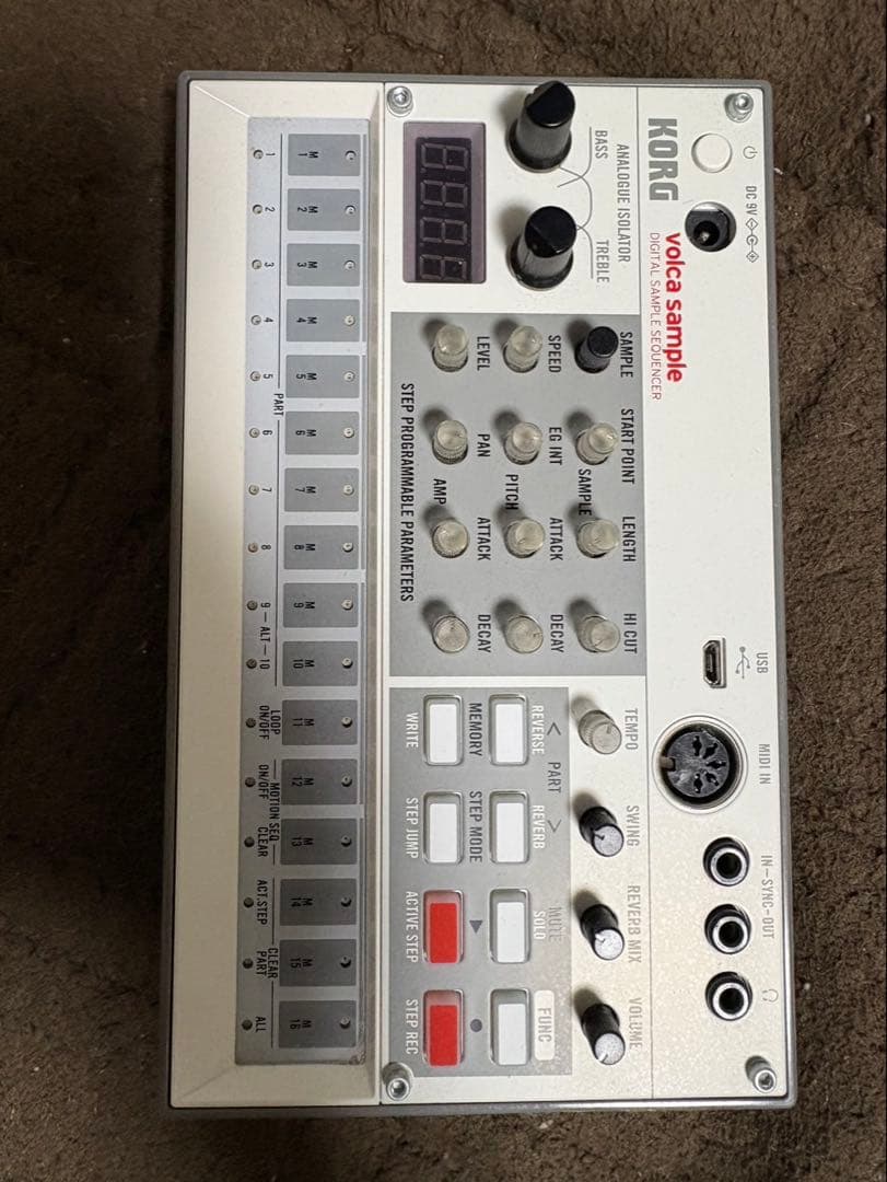 KORG volca sample デジタルサンプルシーケンサー