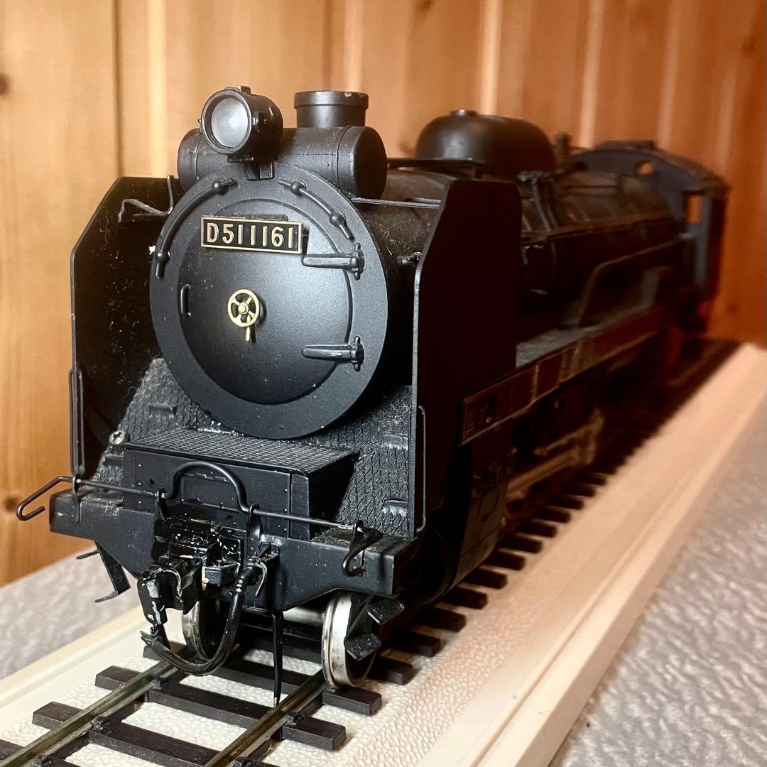 三井金属工芸製 蒸気機関車 D51 1161 鉄道模型 1/42縮尺 (箱入り)