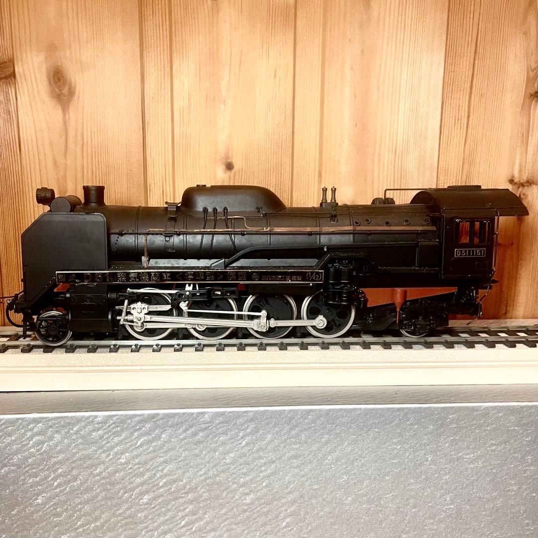 三井金属工芸製 蒸気機関車 D51 1161 鉄道模型 1/42縮尺 (箱入り)