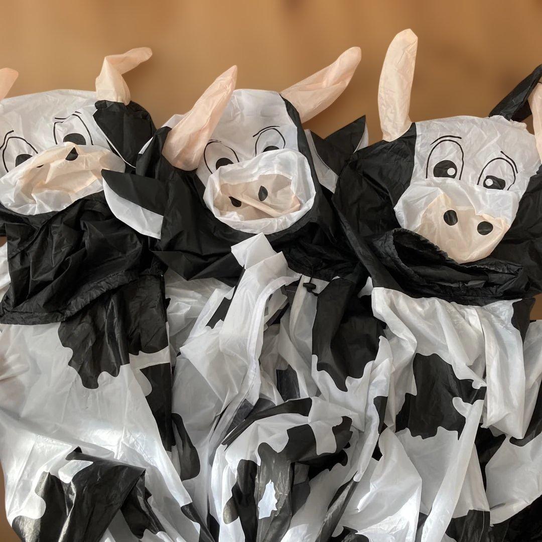 エアー着ぐるみ3着セット　牛膨張式コスチューム　牛　コスプレ