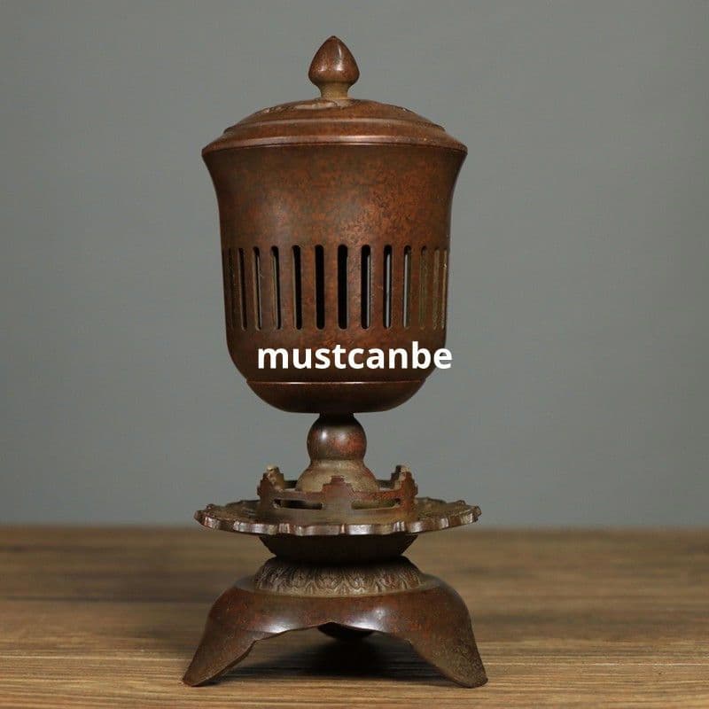 銅器 聴琴炉 宮灯香炉 香具 室内檀香炉 工芸品 置物