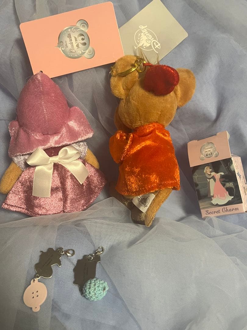 シンデレラ　パーラ　ジャック　ガス　ぬいぐるみキーチェーン　他　ディズニーストア