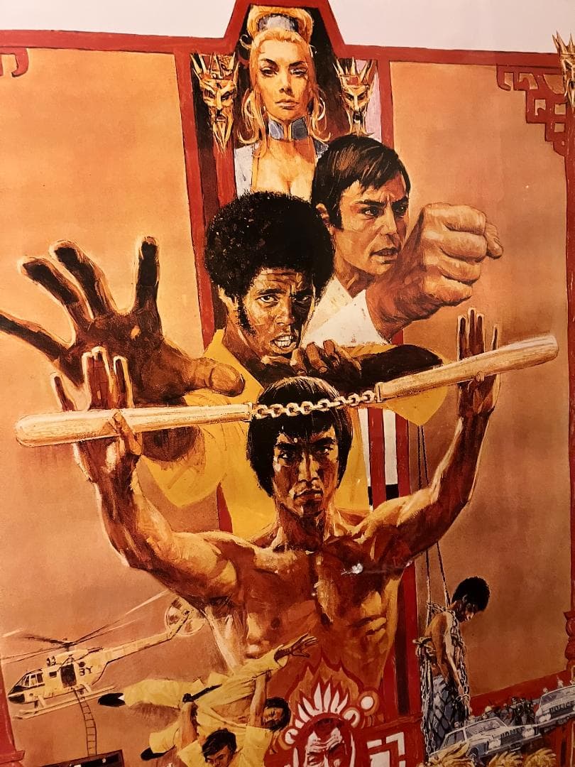 激レア！US ワンシート★ブルースリー「燃えよドラゴン」特大 ポスター