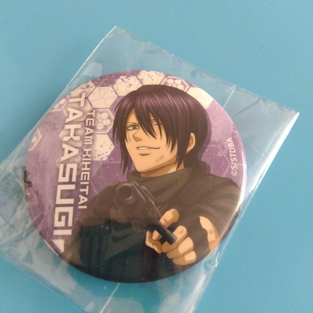 銀魂　高杉晋助　缶バッジ　サバイバルゲーム風　サバゲー