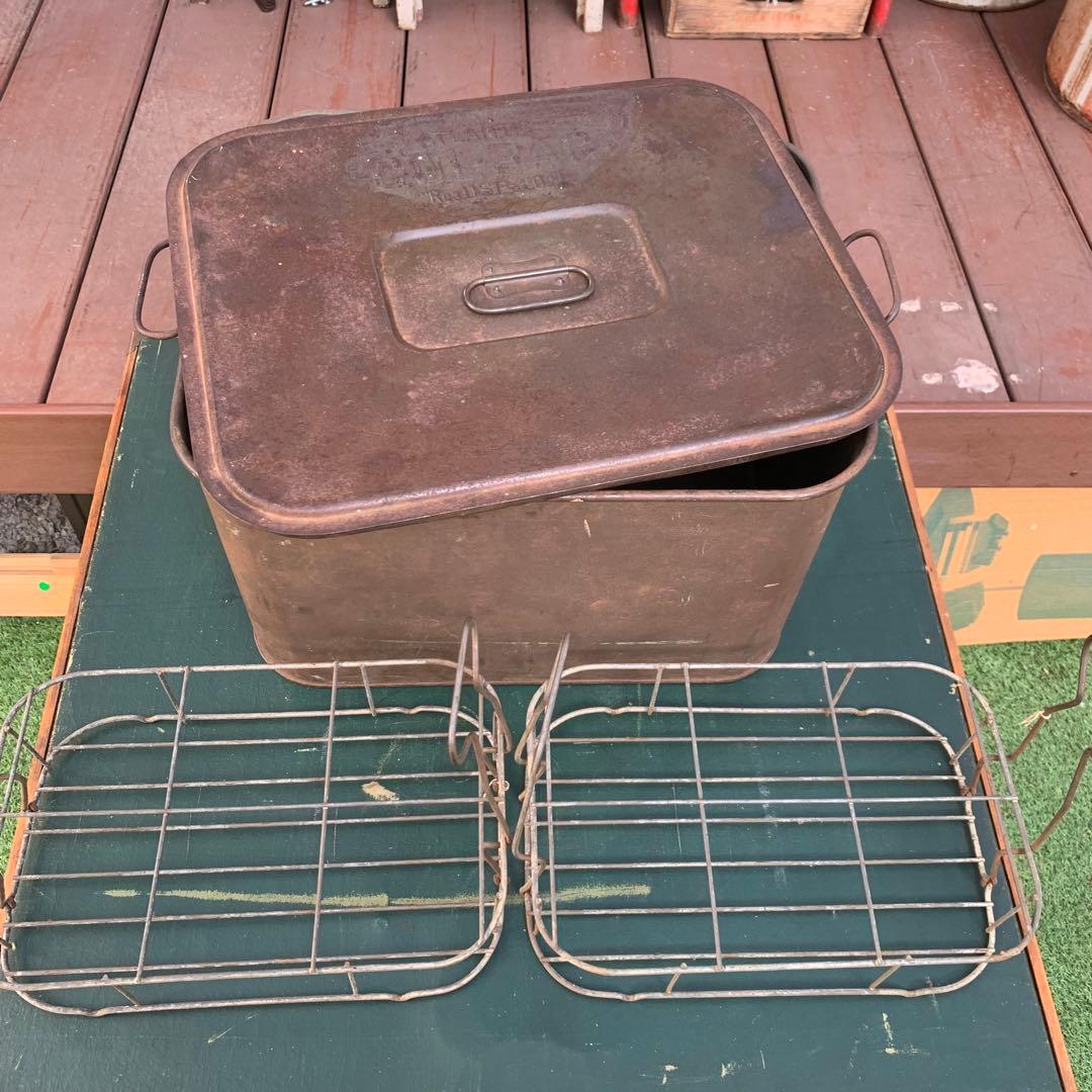 送料込！USA アンティークCOL-PAC メタルケース ボトルキャリア2点付