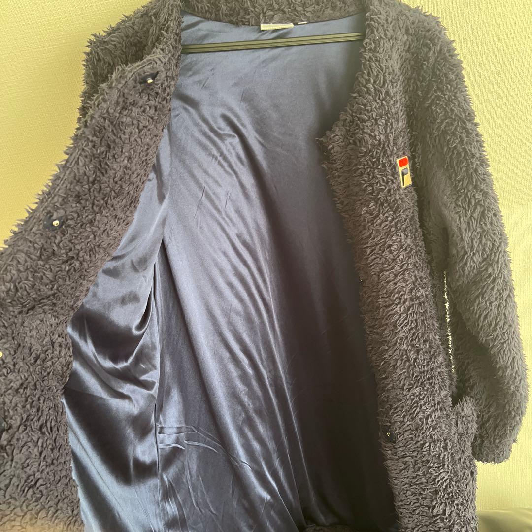 FILA ボアコート サイズM ネイビー