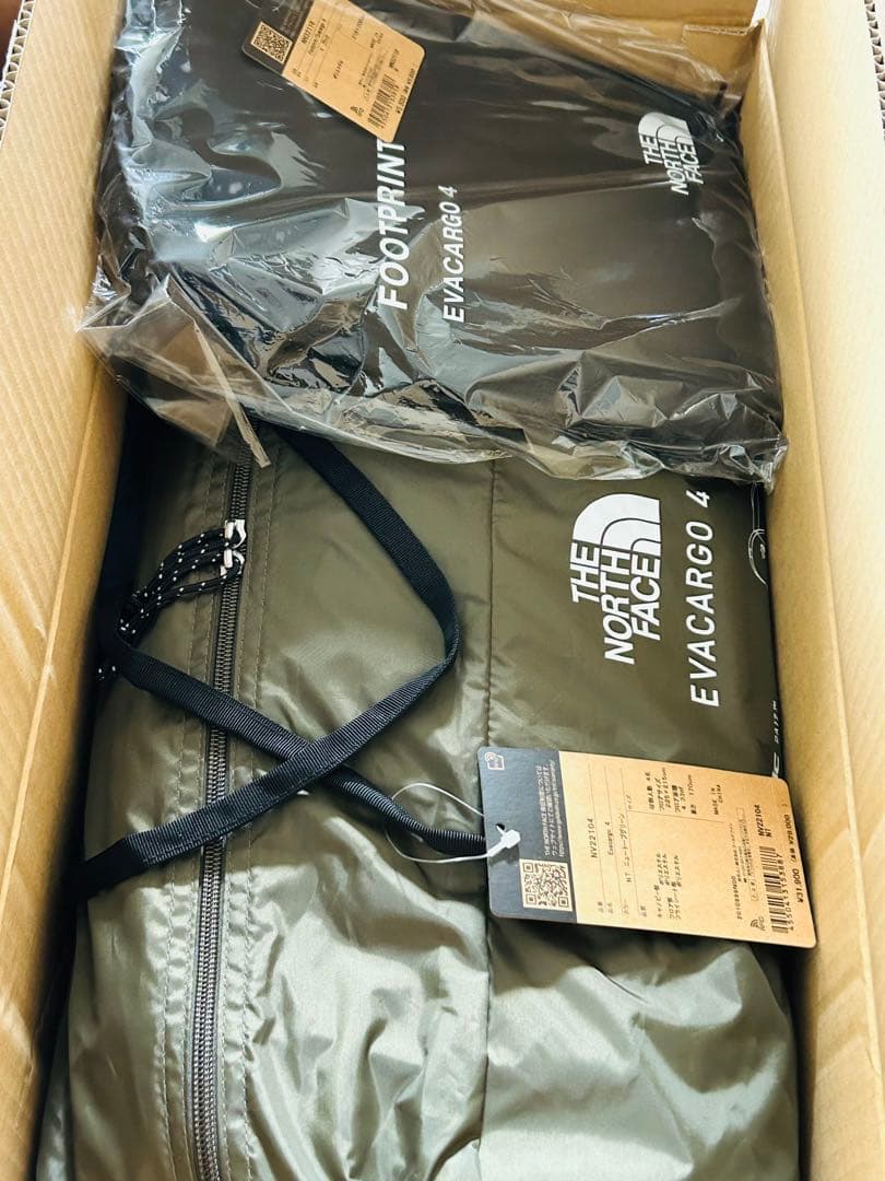 2点セット ノースフェイス テント Evacargo4 +グランドシート