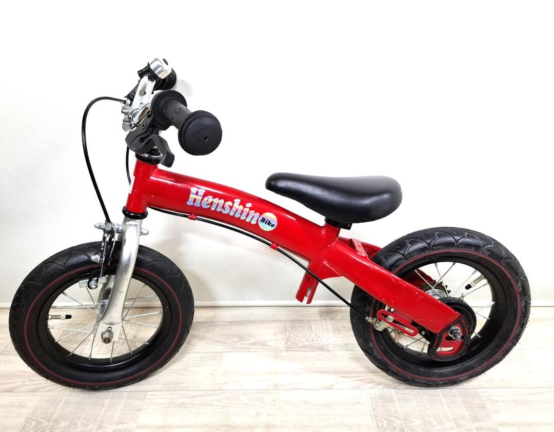 美品★へんしんバイク★12インチ★バランスバイク★未使用パーツ付★バルブ新品交換