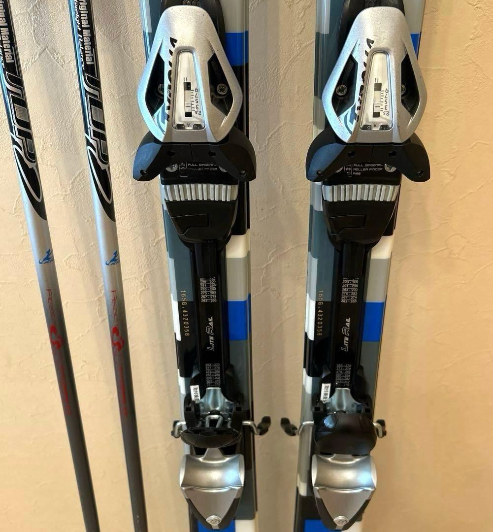 ◾️カービングスキーセット　スキー板165㎝　ブーツ27㎝　メンズ用　男性用