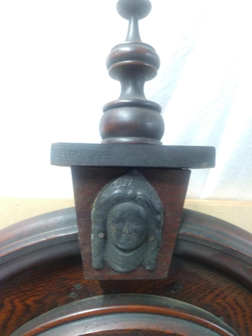 古い柱時計　　②