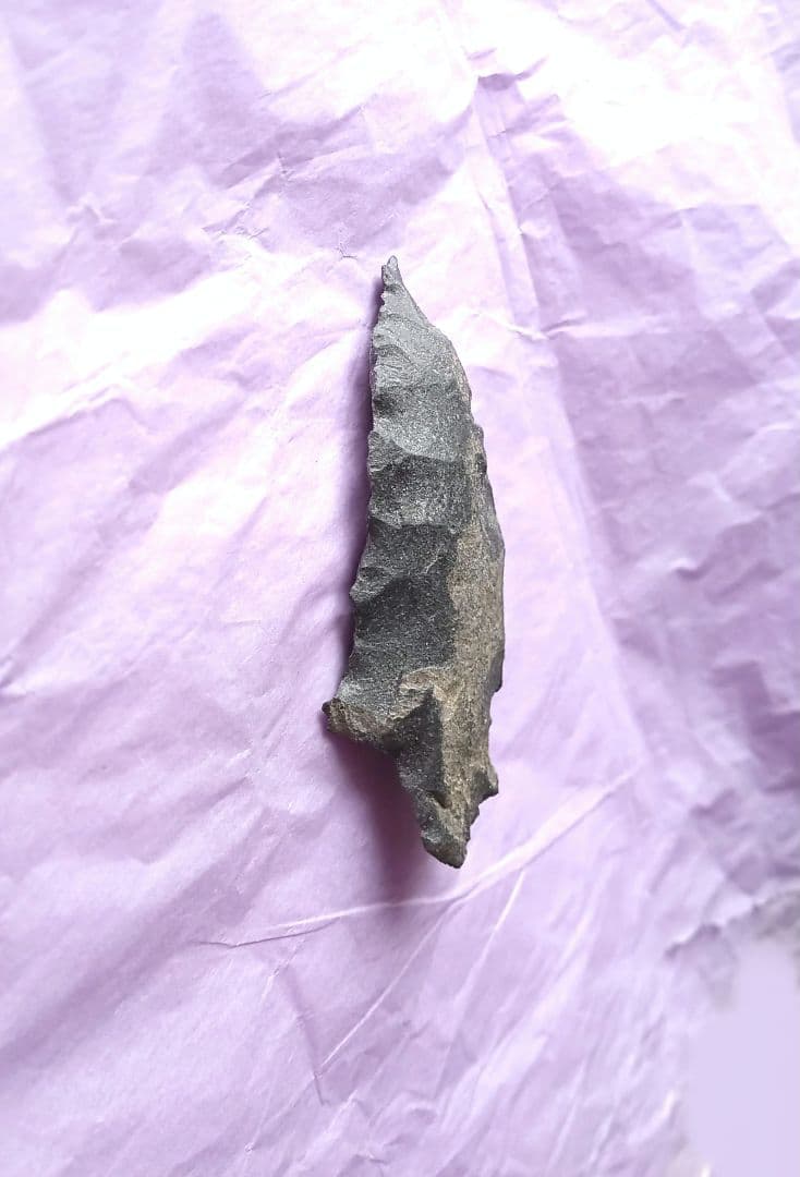 スクレイパー 石器 サヌカイト 模写