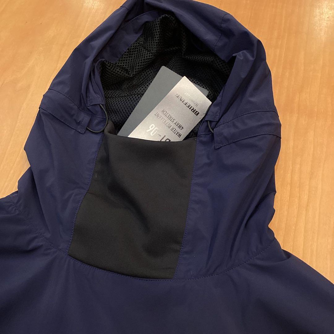 新品　BRIEFING　正規品　MS WIND HOODIE ネイビーL