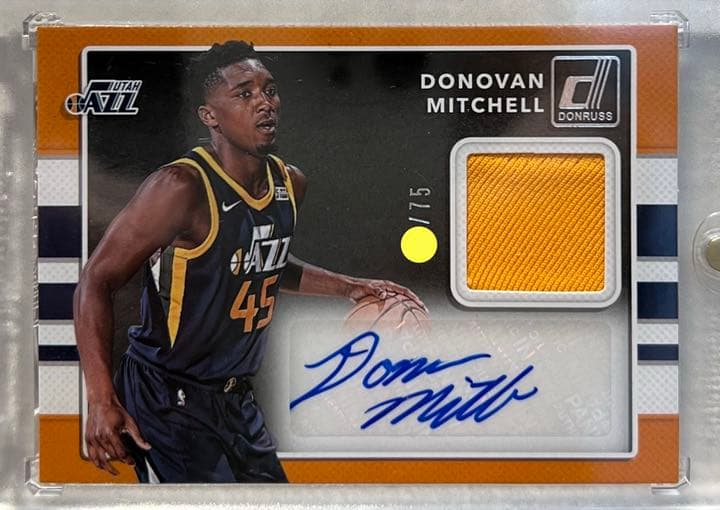Donovan Mitchell rookie jsy auto /75シリ