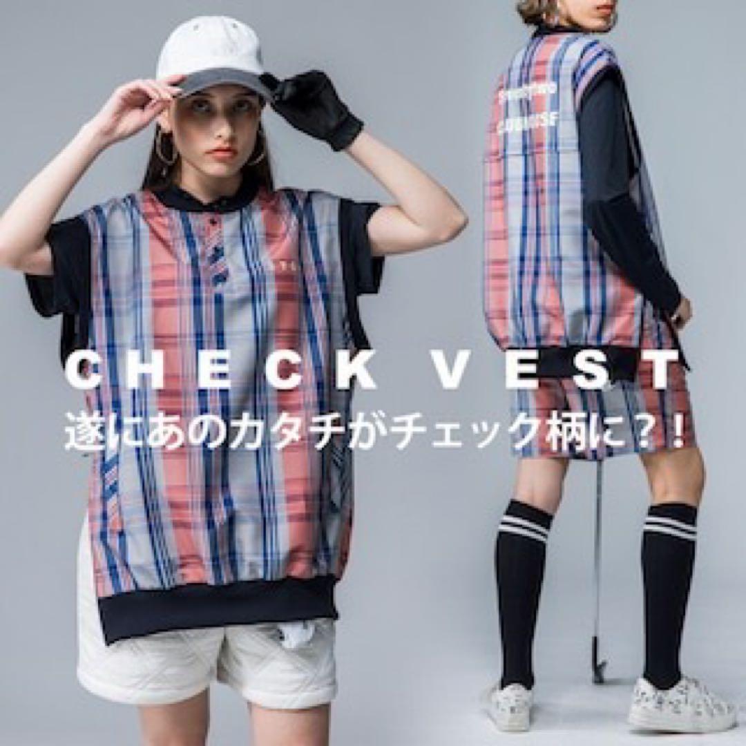 antiqua golf STCH チェック ベスト★ユニセックス★