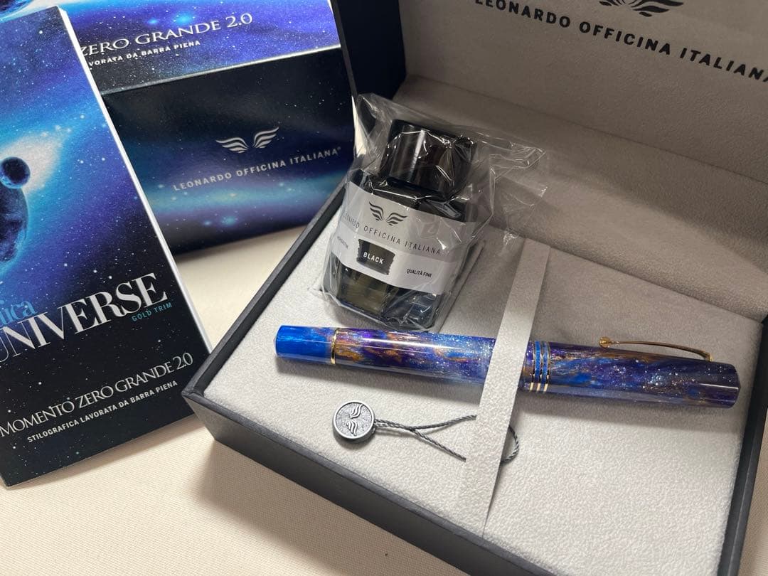 試筆のみ　レオナルド万年筆　モーメント ゼロ グランデ 14金ニブ