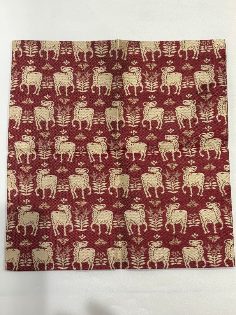 茶道具 土田友湖 干支 草羊紹巴 出帛紗 帛紗 共箱