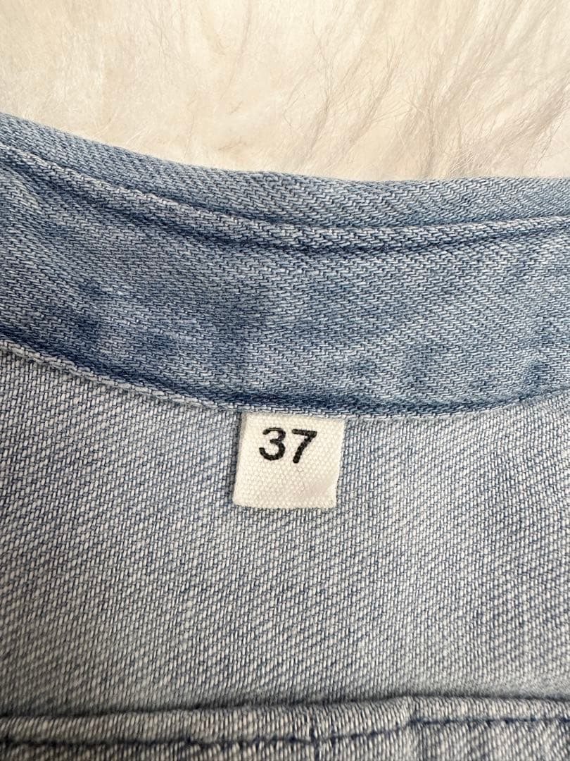 犬服・アクセサリー pp* closet 37 BIO BLEACH DENIM SHIRT