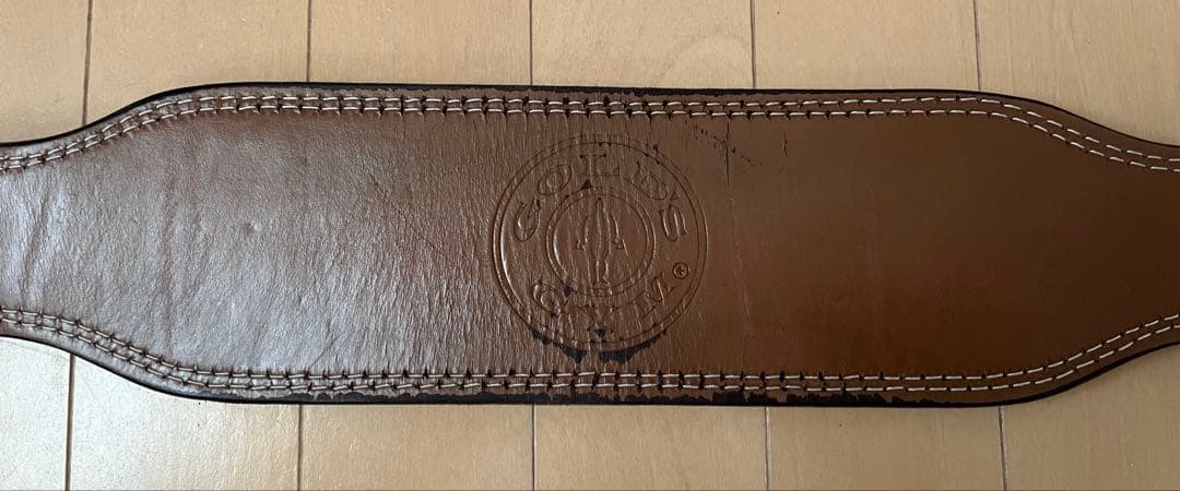 ゴールドジム　プロレザーベルト　サイズM