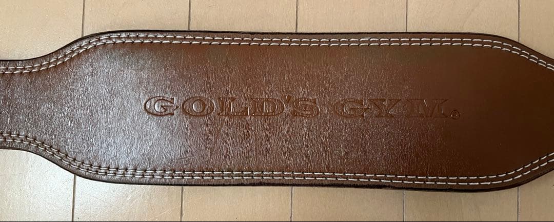 ゴールドジム　プロレザーベルト　サイズM