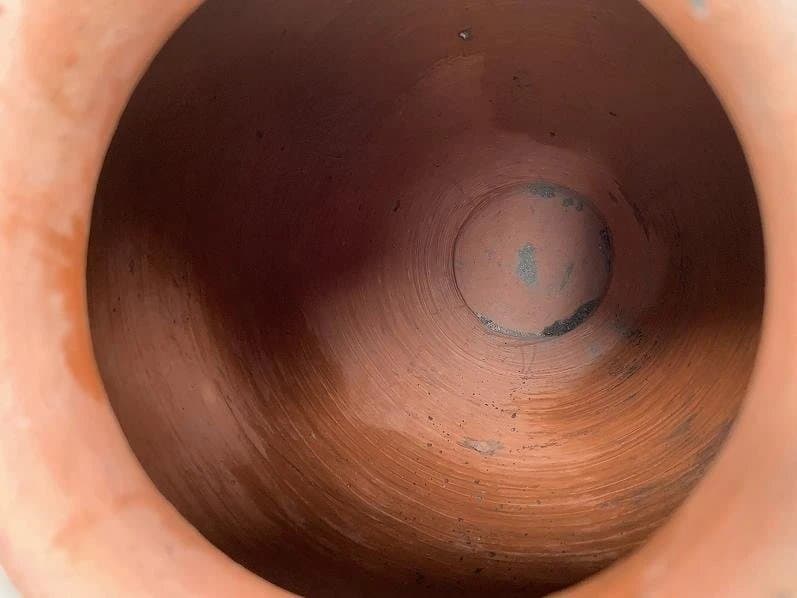 琉球焼の三耳締壷 大花瓶 高さ68cm 古民具 甕 壷屋焼 水瓶