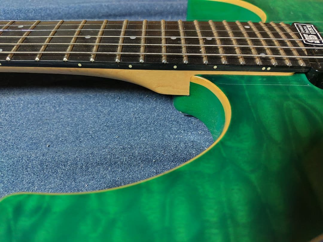 ギター ESP edwars e-mv-125fr Turquoise green