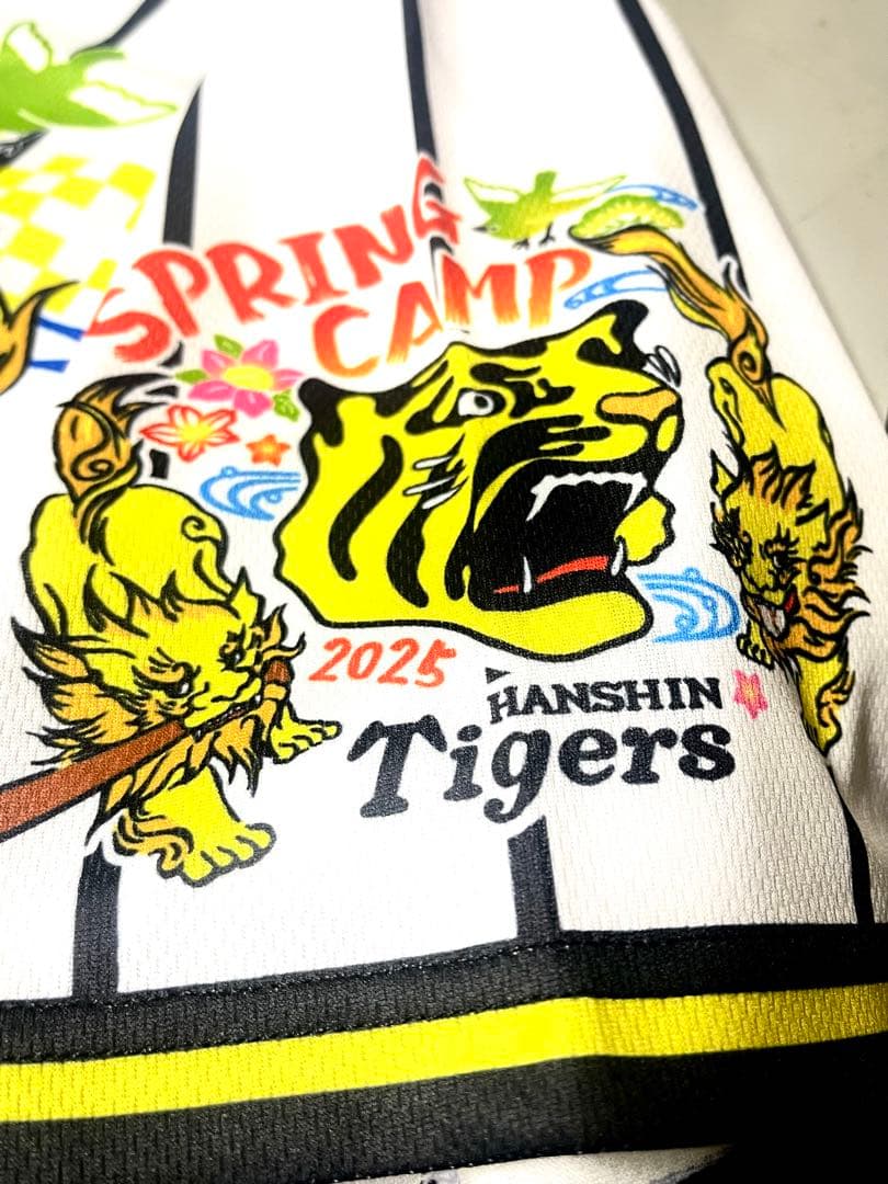 阪神タイガース 佐藤輝明 2025 春季 宜野座キャンプ 選手ベースボールシャツ