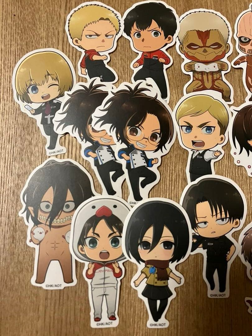 130 進撃の巨人　ジョイポリス　コラボ　ダイカットステッカー　コンプリート