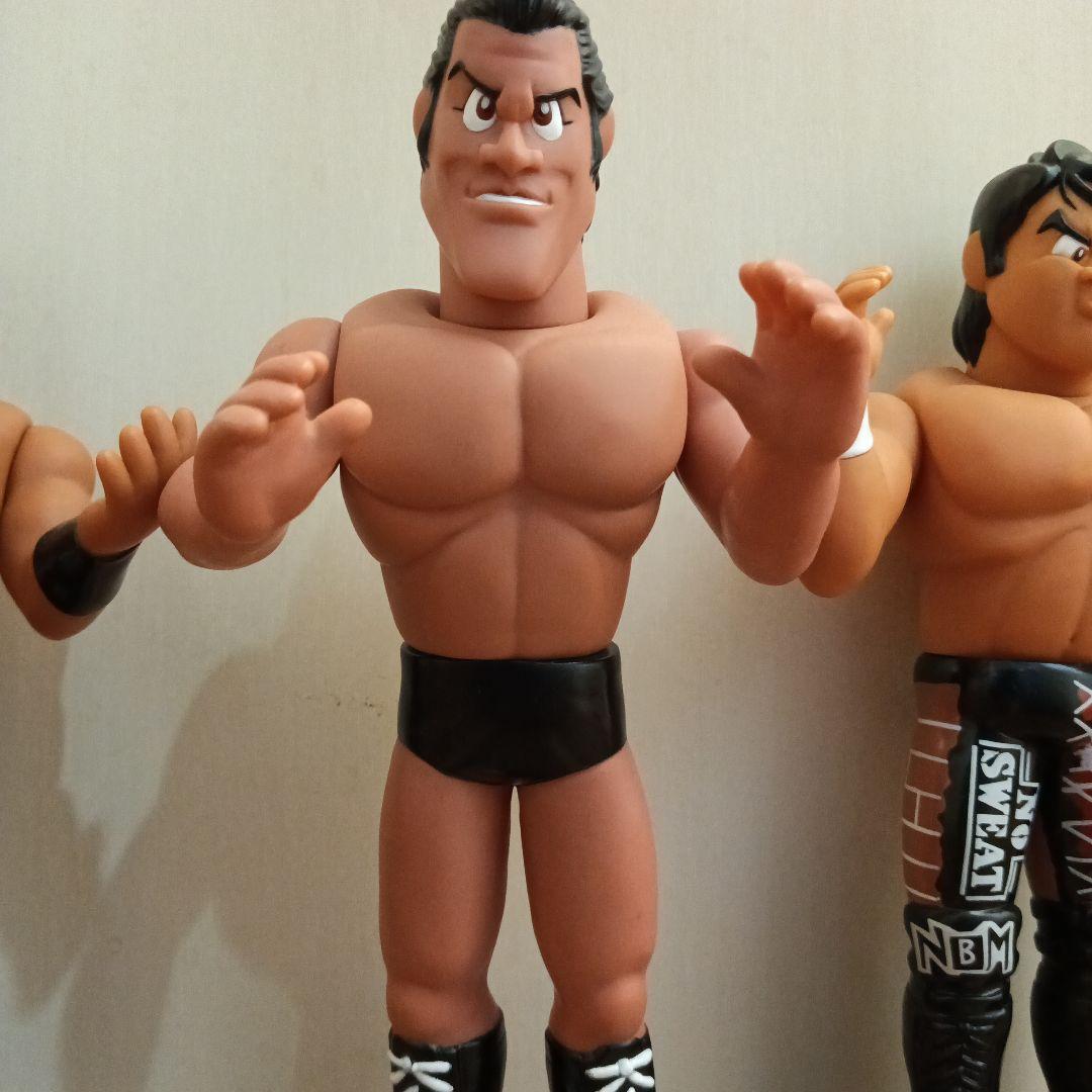新日本プロレス　ソフビ3体セット（開封済み）