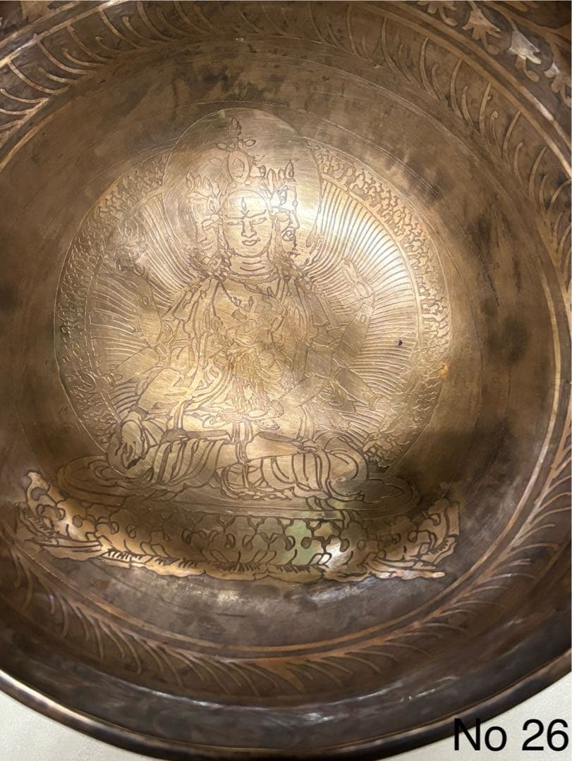 no26 チベット産 シンギングボウル　新品　チベタンボウル シャクティターラ