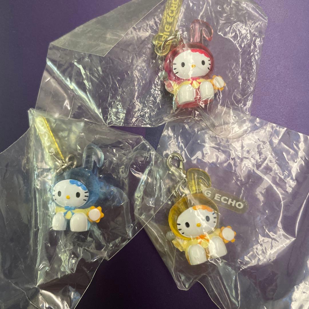 【レア】 ハローキティ ファスナーマスコット ビッグエコー 3つセット