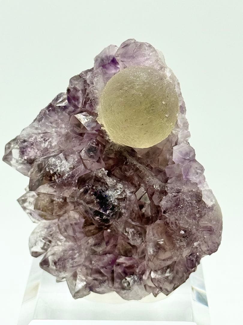 球状フローライト　インド産　蛍石　原石標本　鉱物標本　原石　ポンデリング