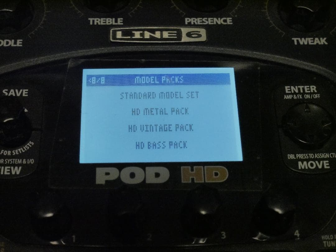 LINE 6 POD HD ギター マルチエフェクター　拡張パック導入済